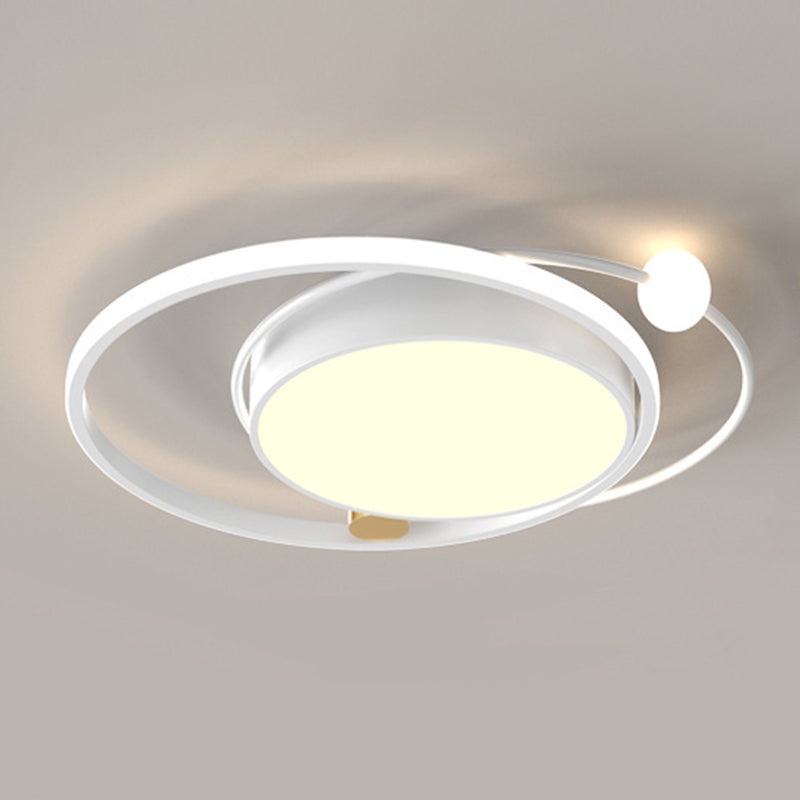 Luminaires de plafond encastrés modernes en acrylique, cercle encastré pour chambre à coucher