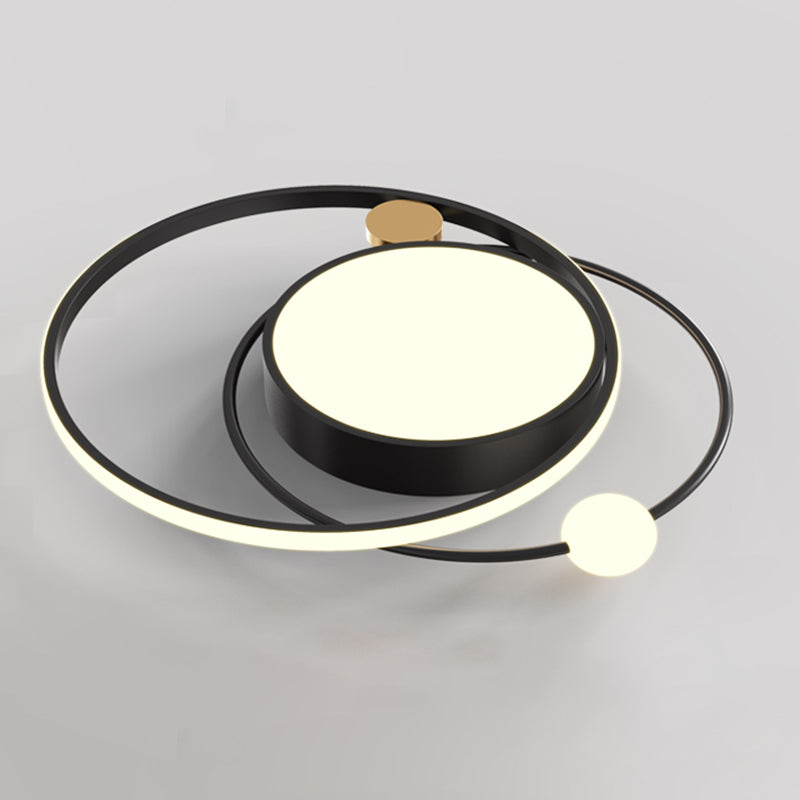 Luminaires de plafond encastrés modernes en acrylique, cercle encastré pour chambre à coucher