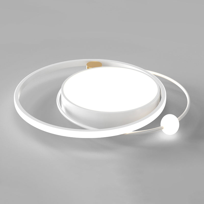 Luminaires de plafond encastrés modernes en acrylique, cercle encastré pour chambre à coucher