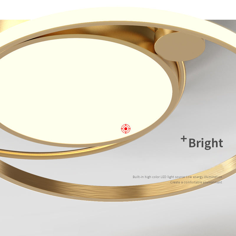 Luminaires de plafond encastrés modernes en acrylique, cercle encastré pour chambre à coucher