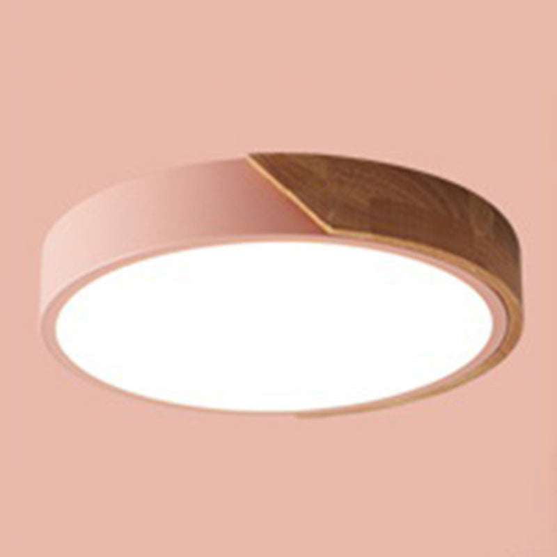 Ultra-thin Round Led Flush Mount Ceiling Light Modern Minimalist Macaron Style Aisle Balcony Bedroom Study Lamps