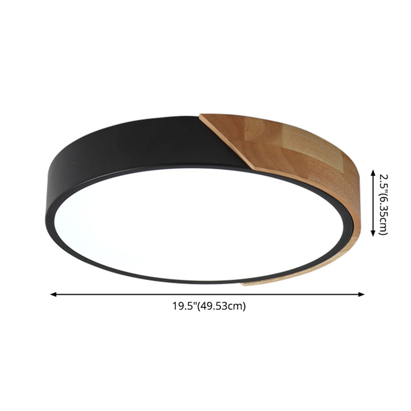 Ultra-thin Round Led Flush Mount Ceiling Light Modern Minimalist Macaron Style Aisle Balcony Bedroom Study Lamps