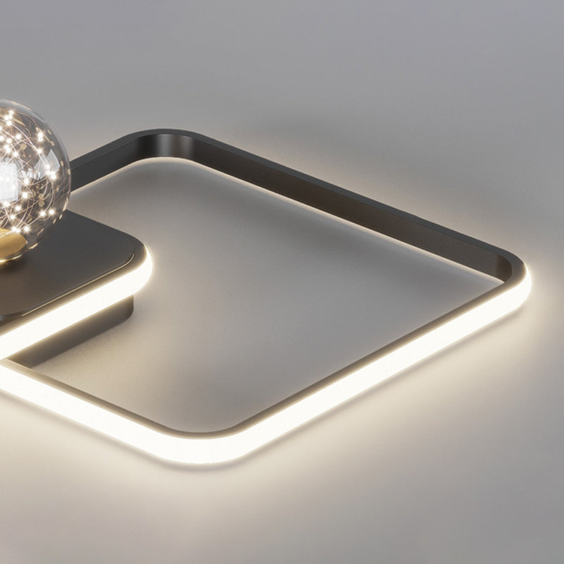 Lampe LED encastrée moderne, barre lumineuse créative pour chambre à coucher, Style moderne