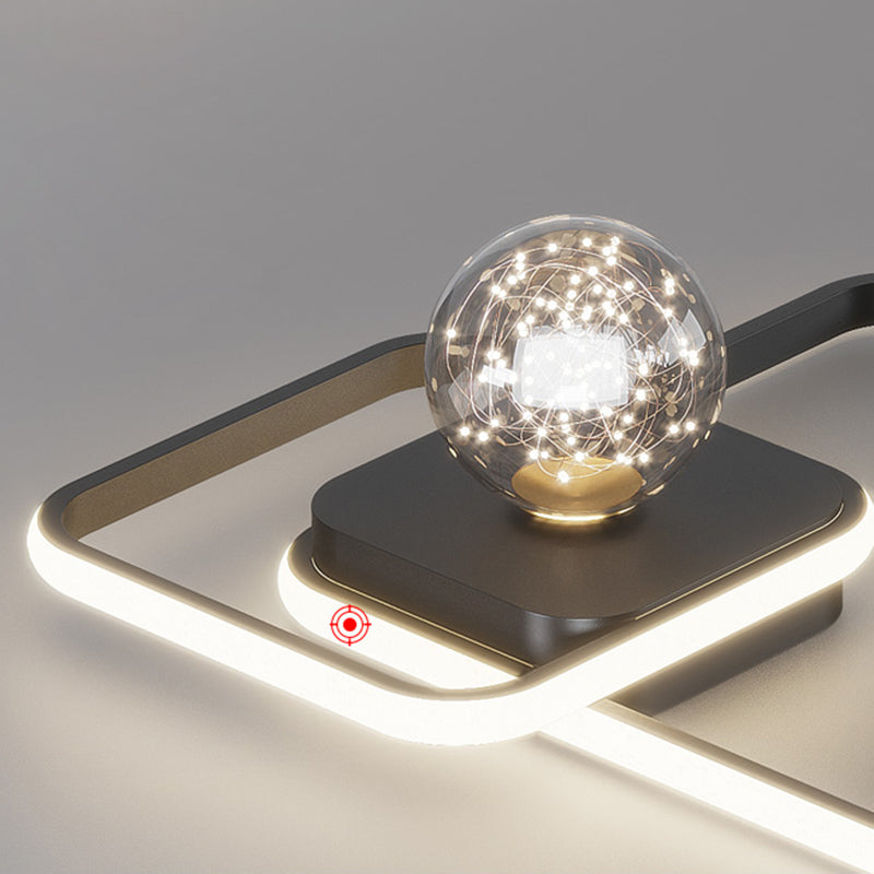 Lampe LED encastrée moderne, barre lumineuse créative pour chambre à coucher, Style moderne