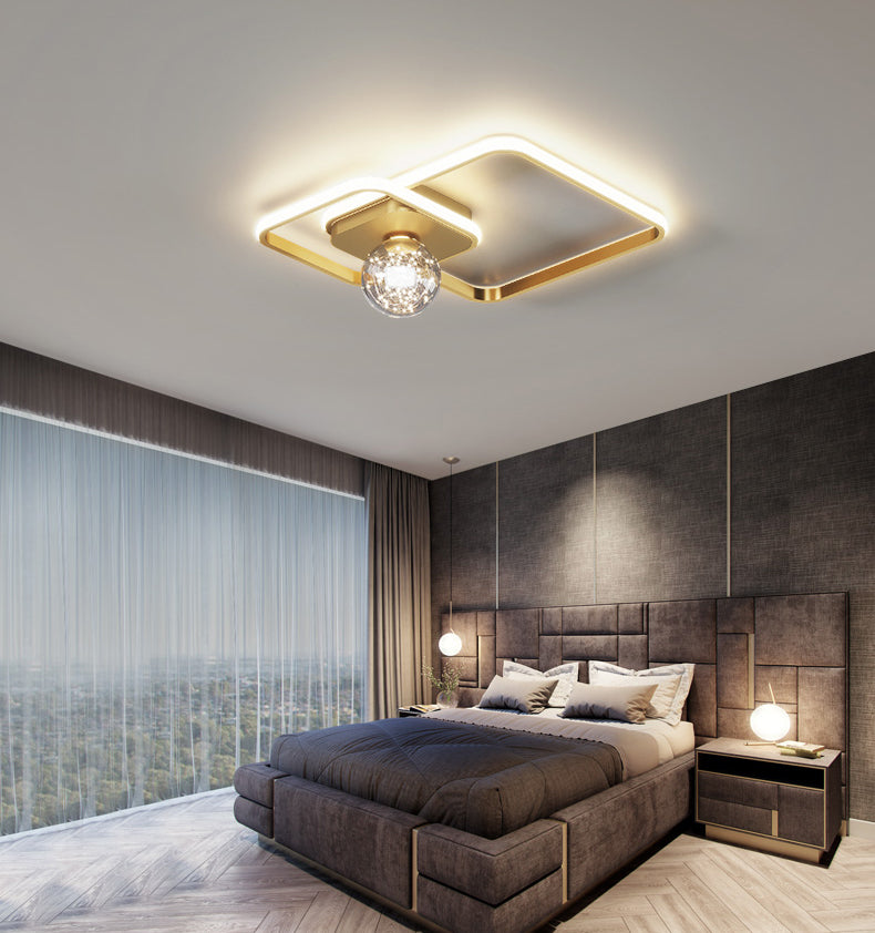 Lampe LED encastrée moderne, barre lumineuse créative pour chambre à coucher, Style moderne