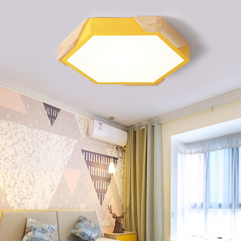 Macaron Color Flush Mount Cute Children's Room Bedroom Balcony Living Room Modern Minimalist Style Energy-saving Lamps