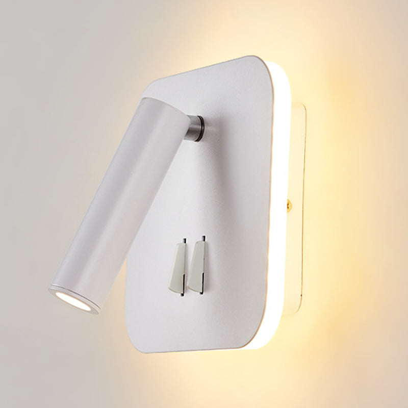 Modern Minimalist Style Cylinderical Sconce Light Fixtures Metal 2 Lights Wall Light