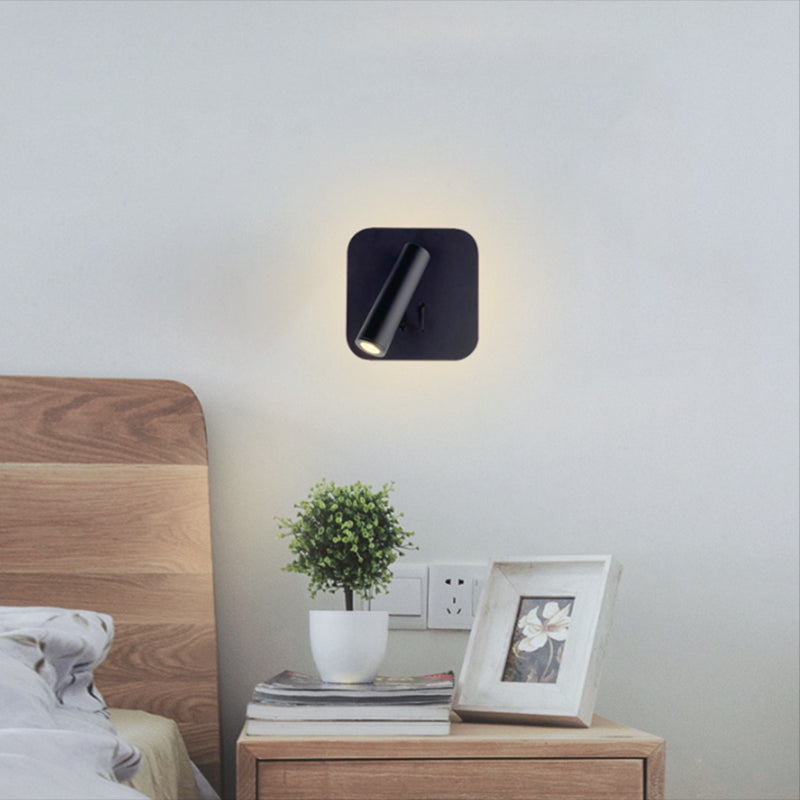 Modern Minimalist Style Cylinderical Sconce Light Fixtures Metal 2 Lights Wall Light