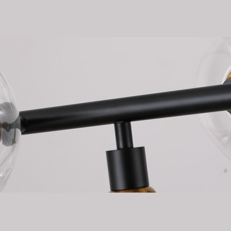 Kitchen Island Pendant Light Nordic Style Island Lighting Fixture with Orb Glass Shade