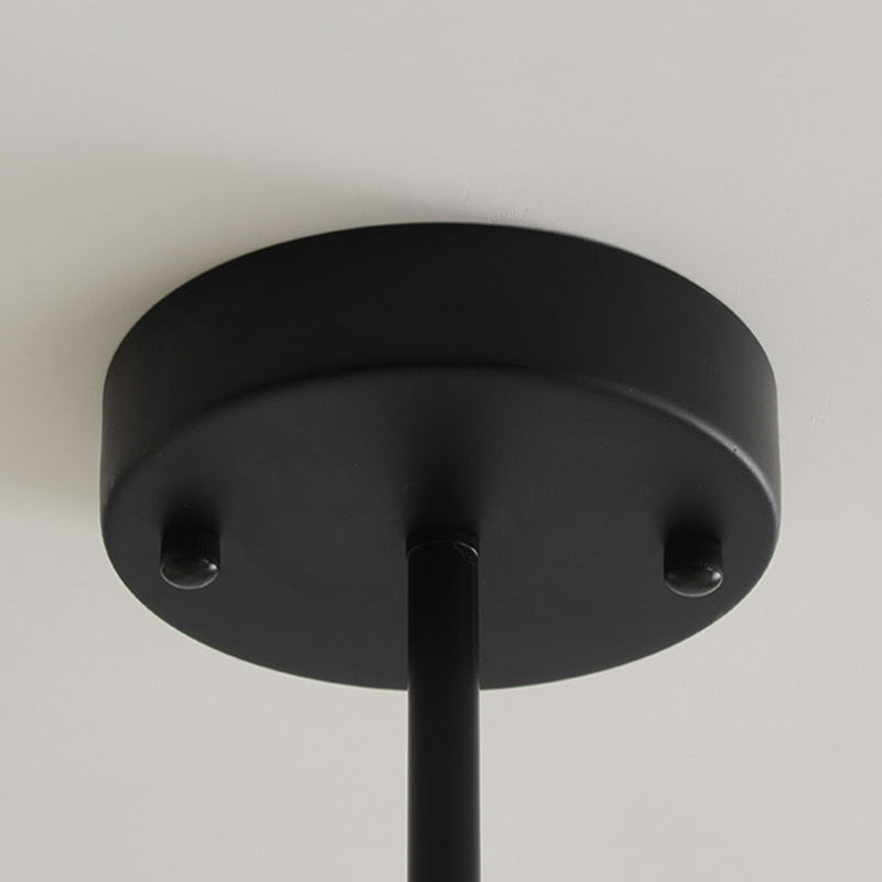 Kitchen Island Pendant Light Nordic Style Island Lighting Fixture with Orb Glass Shade