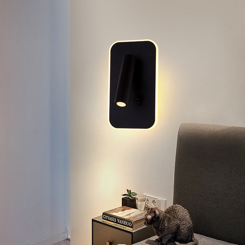 Lámpara de pared de lectura de estilo minimalista moderno 2 luces 2 luces de lectura de la pared