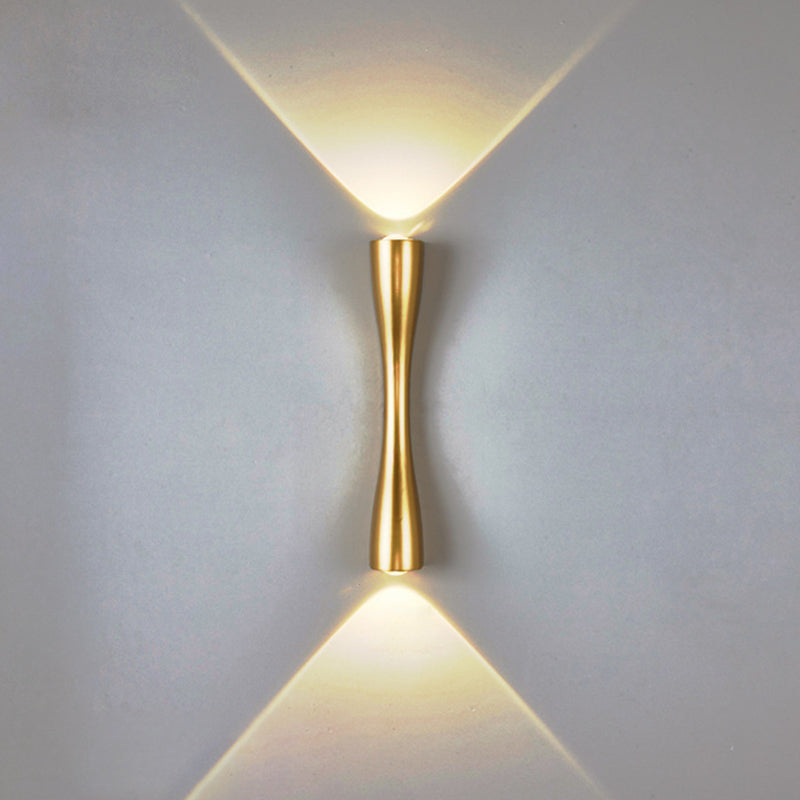 Mid-Century Tubes Wall Mount Light Fixture Metal 2 Lights Sconce