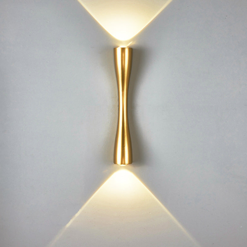 Mid-Century Tubes Wall Mount Light Fixture Metal 2 Lights Sconce