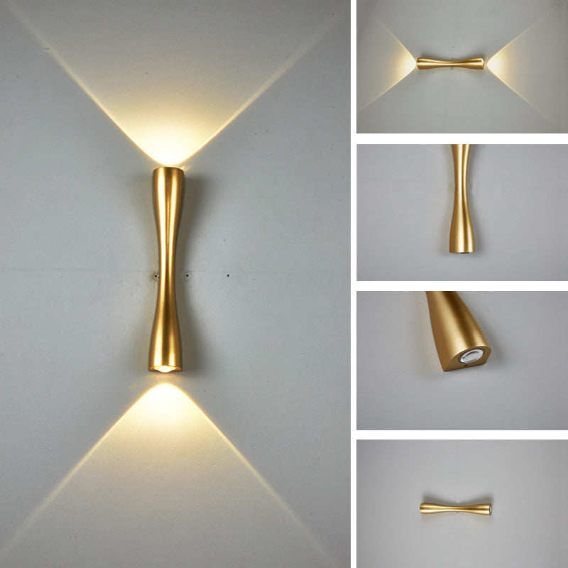 Mid-Century Tubes Wall Mount Light Fixture Metal 2 Lights Sconce