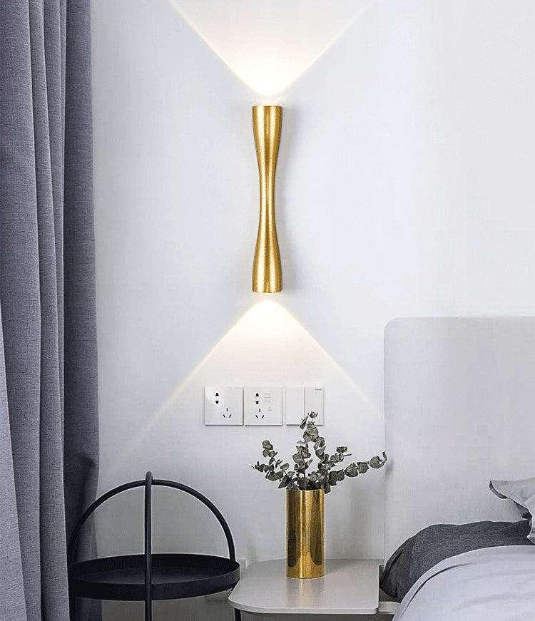 Mid-Century Tubes Wall Mount Light Fixture Metal 2 Lights Sconce