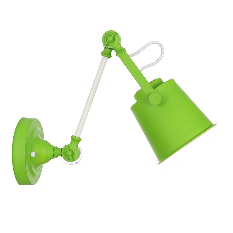 Longueur du bras réglable lampe murale macaron colorée moderne style simplicité style applique de bulbe lumière pour l'allée du couloir