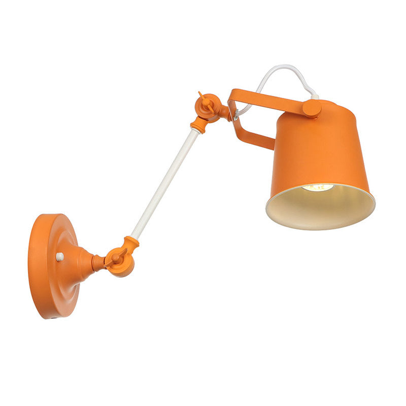 Longueur du bras réglable lampe murale macaron colorée moderne style simplicité style applique de bulbe lumière pour l'allée du couloir