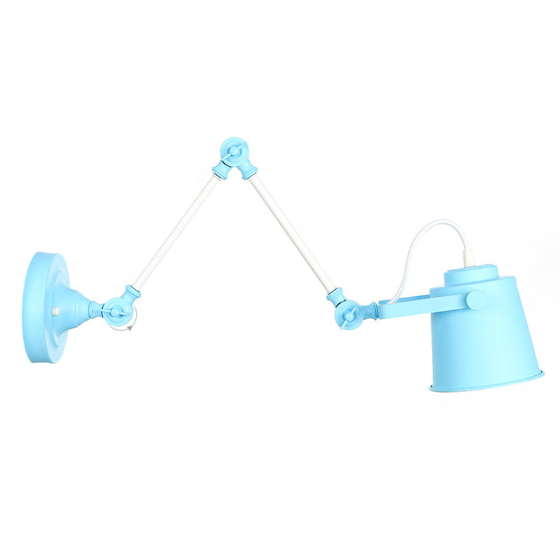 Longueur du bras réglable lampe murale macaron colorée moderne style simplicité style applique de bulbe lumière pour l'allée du couloir