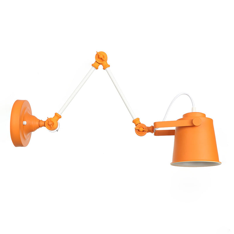 Longueur du bras réglable lampe murale macaron colorée moderne style simplicité style applique de bulbe lumière pour l'allée du couloir