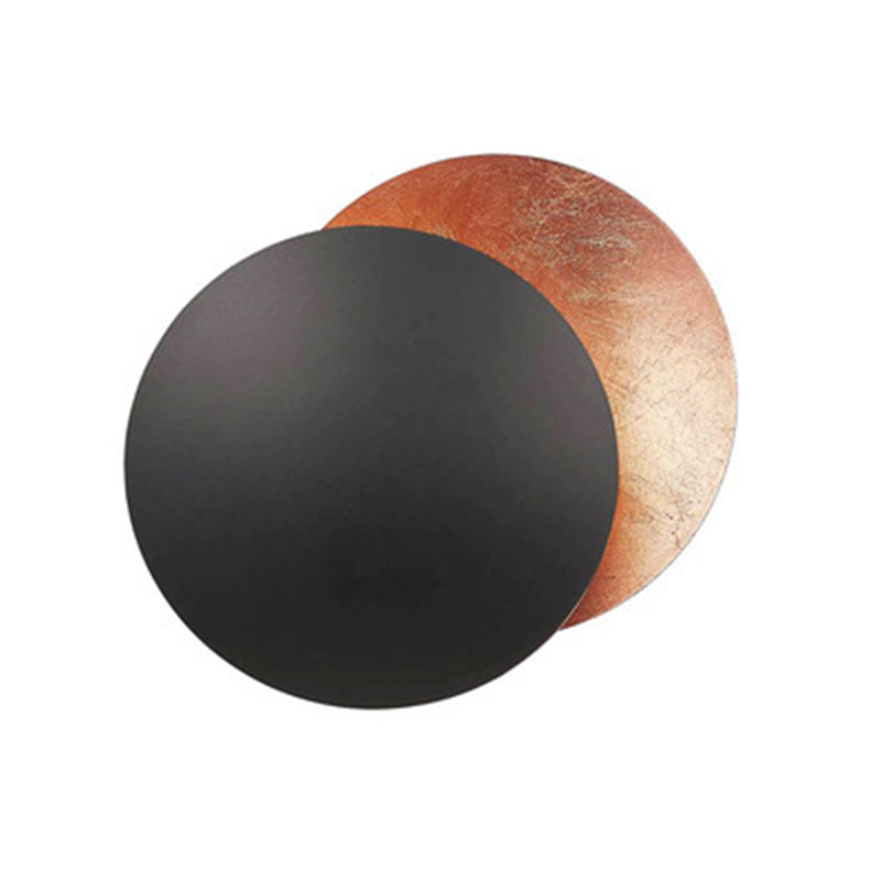 Modern Minimalist Style Circular Wall Sconce Lighting Metal Wall Mount Light for Bedroom