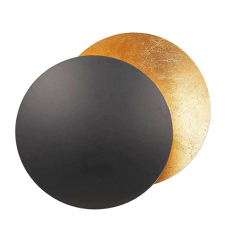Modern Minimalist Style Circular Wall Sconce Lighting Metal Wall Mount Light for Bedroom