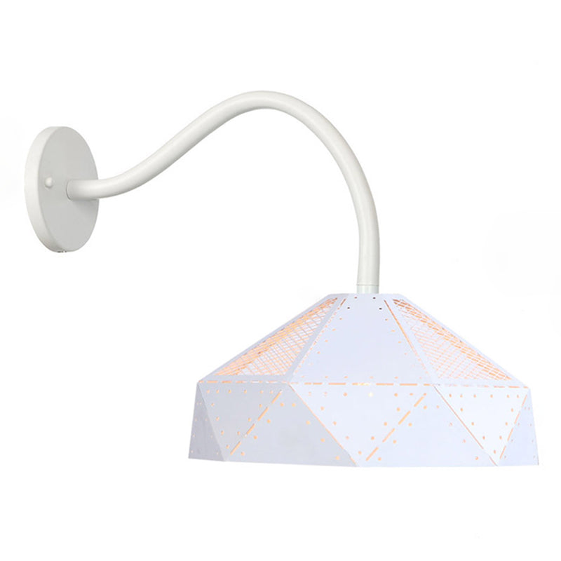 Nordic Simplicity Style Macaroon Wall Lamp 1-Light Metal Sconce Light for Bedroom Living Room