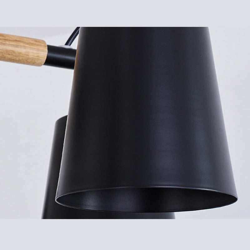 Metal Shaded Chandelier Pendant Light Nordic-Style Hanging Ceiling Light for Bedroom