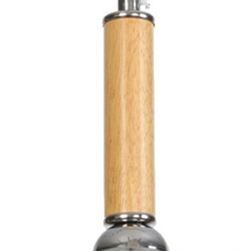 Simplicité Bulbe unique en bois suspendu en verre léger du café d'éclairage avec 39,3 "fil de suspension réglable