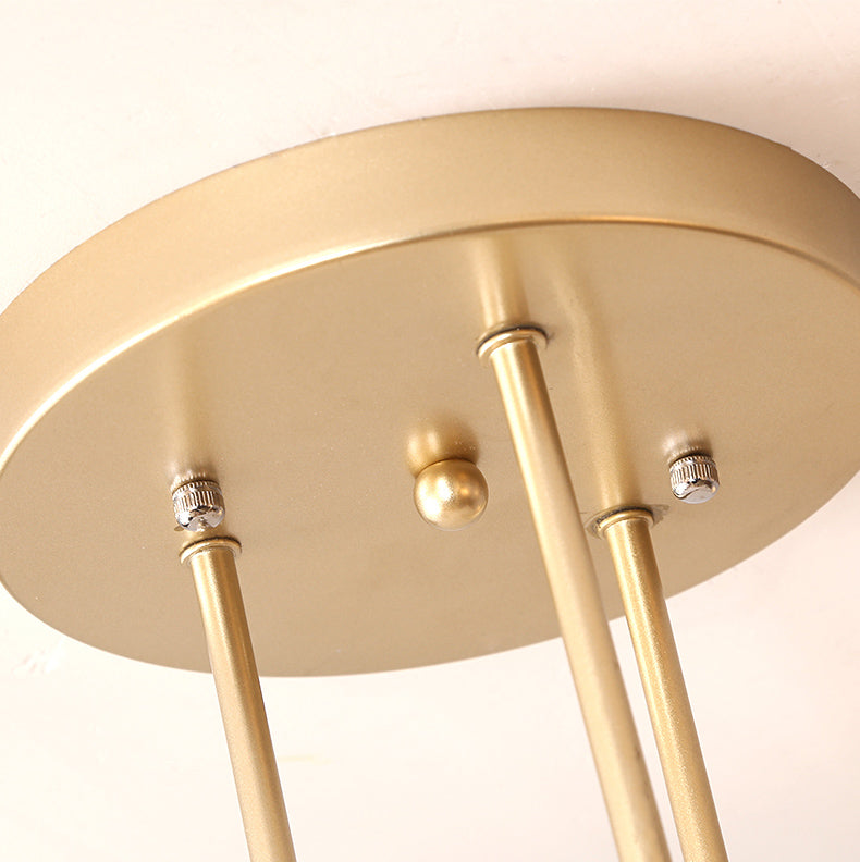 Metaal Modern Semi Flush Mount Verlichting 6 Lichten Sputnik Semi-flush lichte armaturen voor Semi Flush Mount Verlichting