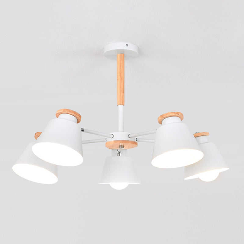 Modern Simplicity Bowl Chandelier Light Fixtures Metal Hanging Pendant Lights for Living Room