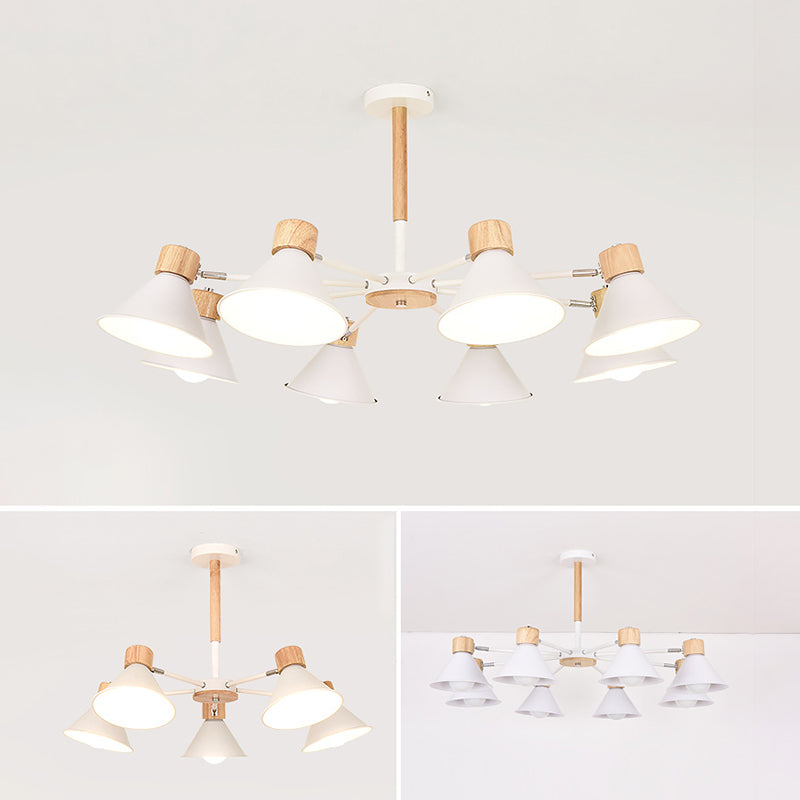 Modern Simplicity Bowl Chandelier Light Fixtures Metal Hanging Pendant Lights for Living Room