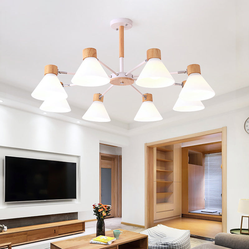 Modern Simplicity Bowl Chandelier Light Fixtures Metal Hanging Pendant Lights for Living Room