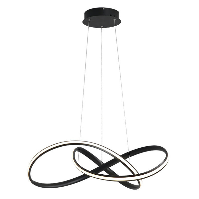 Geometric LED Adjustable Pendant Light in Modern Singular Style Aluminium Ceiling Light for Living Room