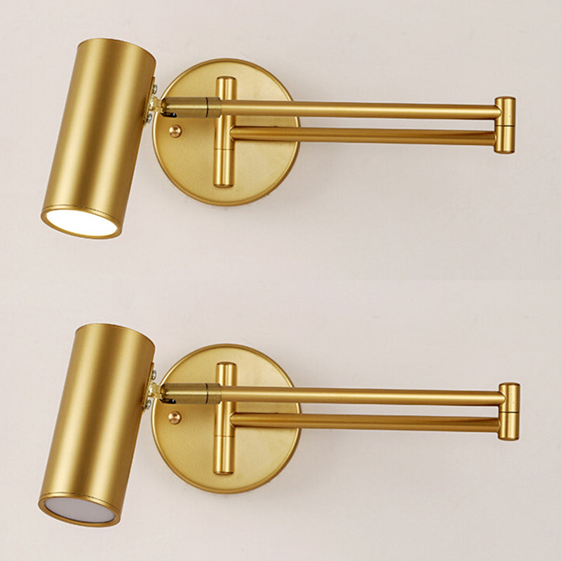 Modernas apliques del brazo oscilante de la pared de metal 1 lámpara de apliques de luz
