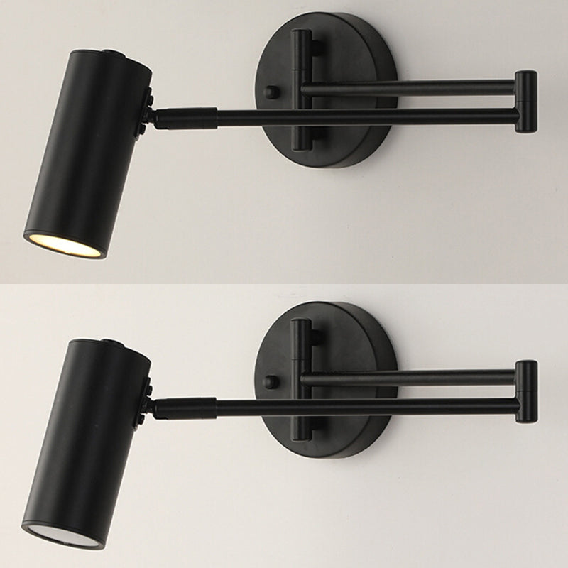Modernas apliques del brazo oscilante de la pared de metal 1 lámpara de apliques de luz