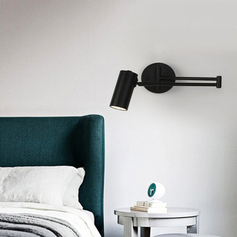Modernas apliques del brazo oscilante de la pared de metal 1 lámpara de apliques de luz