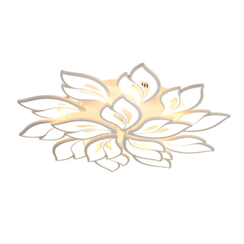 Metal Bloom semi-inbouw plafondlamp Moderne slaapkamer semi-inbouw plafondverlichtingsarmaturen