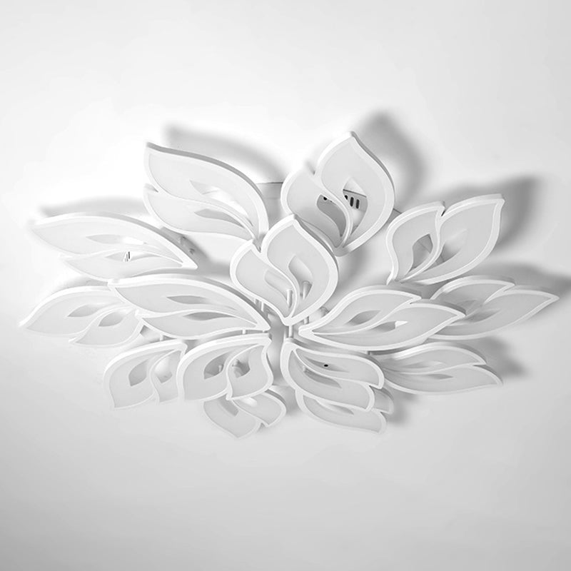 Metal Bloom semi-inbouw plafondlamp Moderne slaapkamer semi-inbouw plafondverlichtingsarmaturen