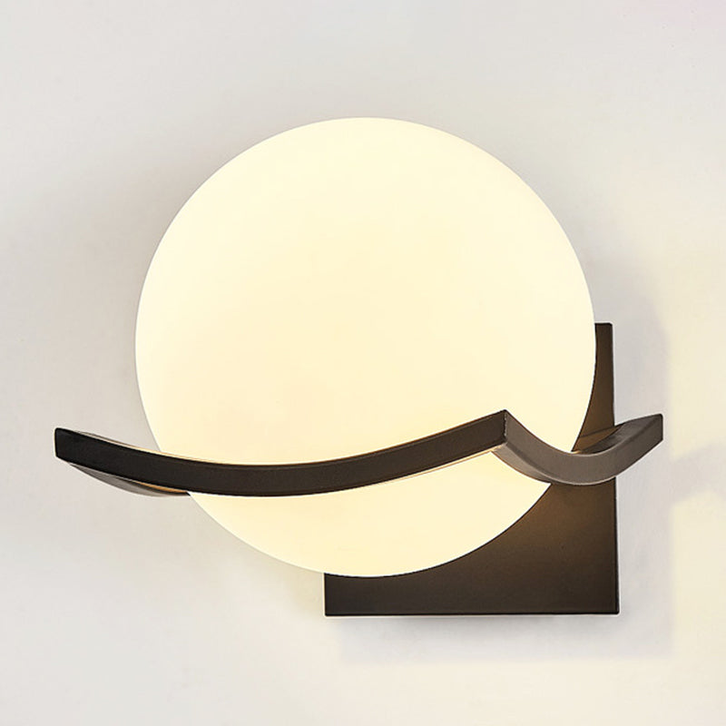 Lámparas de pared de bola de estilo minimalista moderno lámparas de pared de vaso para sala de estar