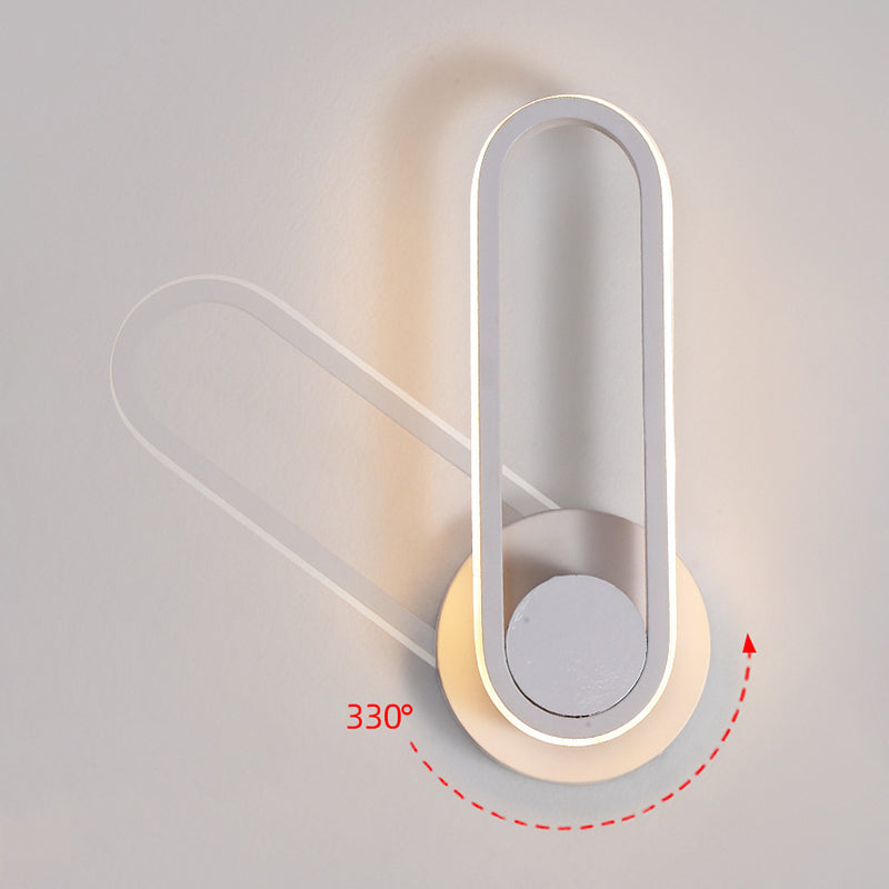 Modern Minimalist Style Linear Wall Light Sconces Metal 1 Light Wall Lights for Living Room