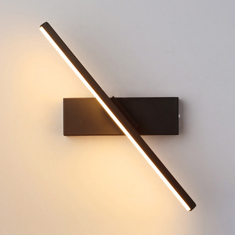 Modern Minimalist style Linear Wall Mount Light Fixture Metal Wall Sconces for Bedroom