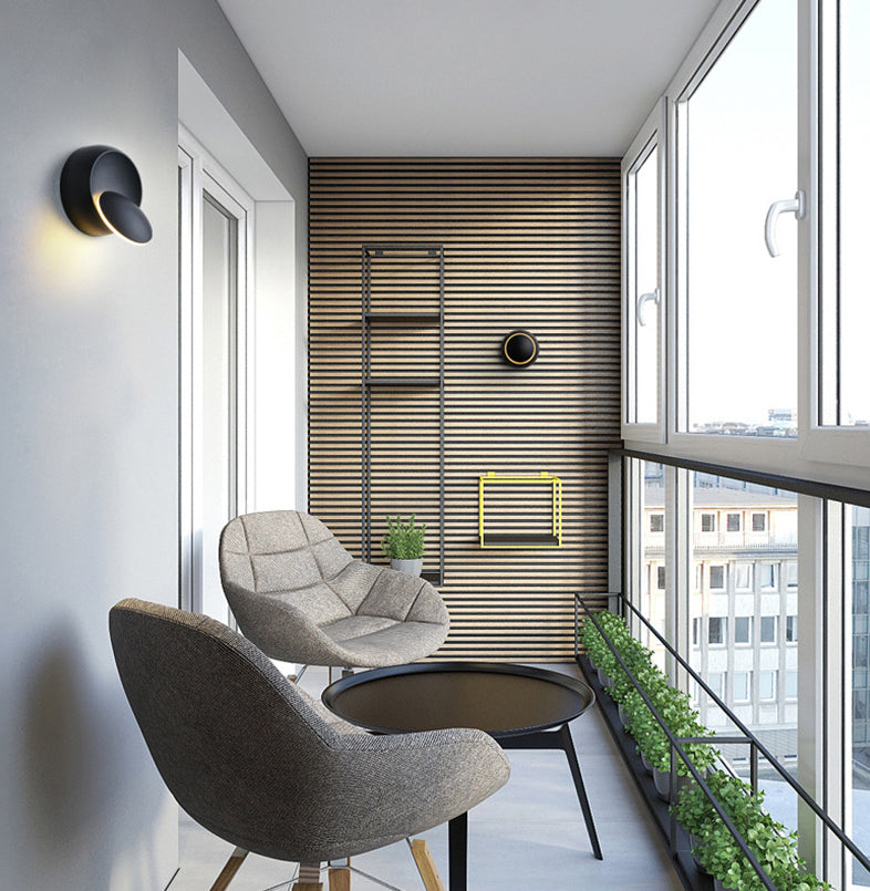 Moderne minimalistische Stil kreisförmige Wandbeleuchtung Metall Wandleuchten für Schlafzimmer