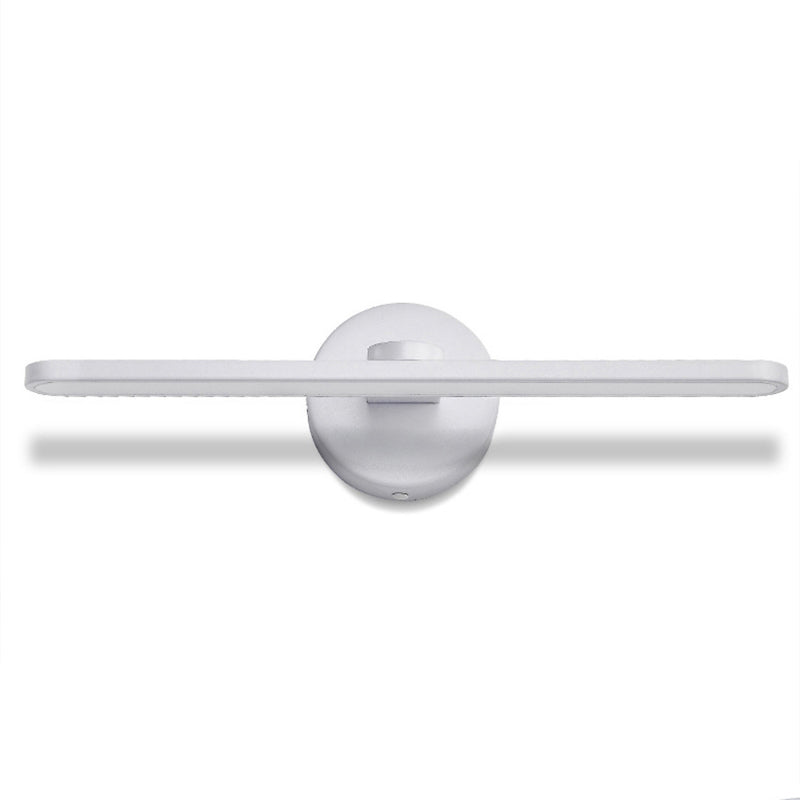 Minimaliste moderne de style miniité linéaire luminaires muraux lampe de vanité en métal pour salle de bain