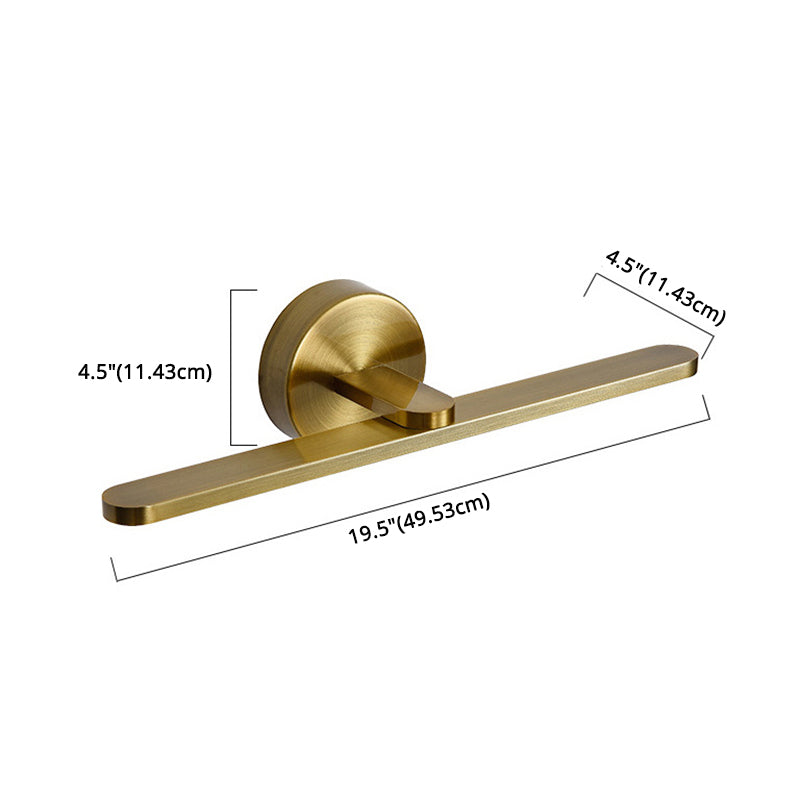 Minimaliste moderne de style miniité linéaire luminaires muraux lampe de vanité en métal pour salle de bain