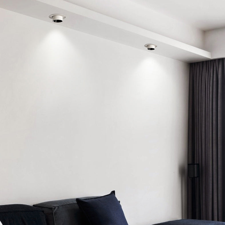 Matte weiße Röhrenförmige Downlight Nordic LED Metall Flush Deckenleuchte für Wohnzimmer