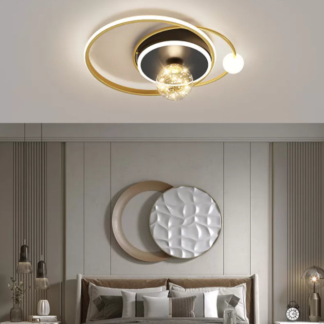 Modern Concise Style LED Ceiling Light Fixture Study Room Light Bedroom Light