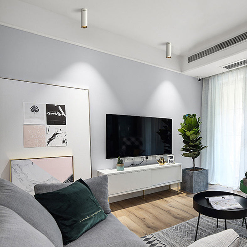 Spot lumineux tubulaire en aluminium pour salon, luminaire encastré moderne à LED