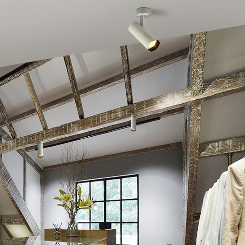 Spot lumineux tubulaire en aluminium pour salon, luminaire encastré moderne à LED