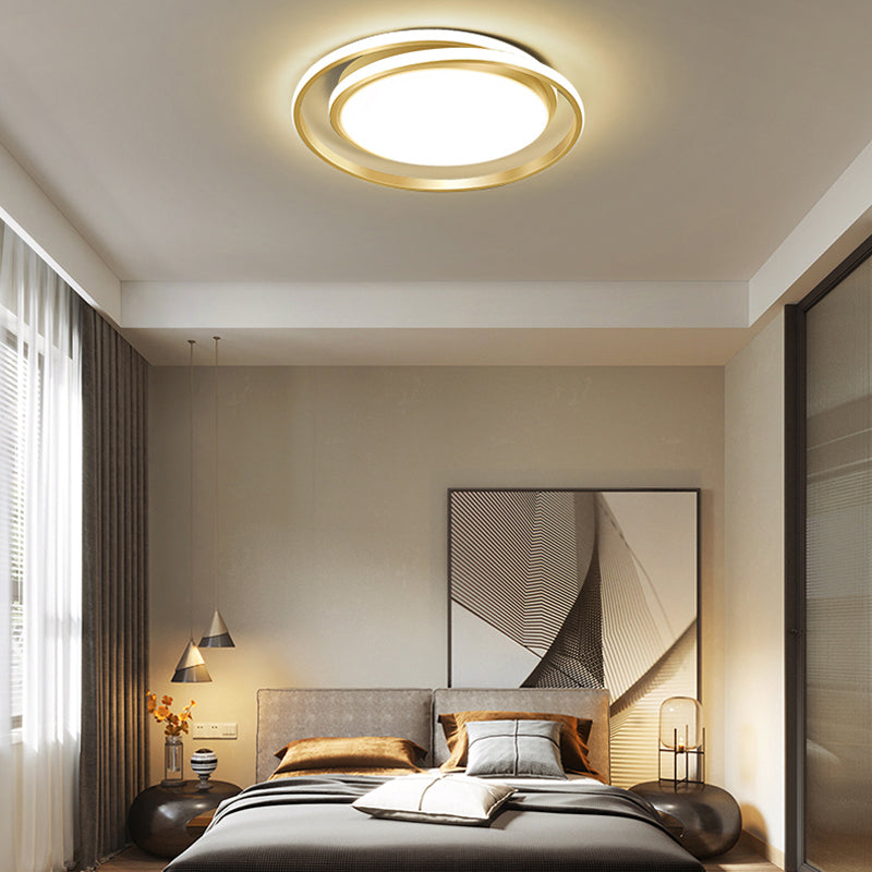 Cerchio Anello Flush Montaggio Soffitto Light Moderno Semplicità Soffitto Montaggio Luce Fissaggio per Bedroom