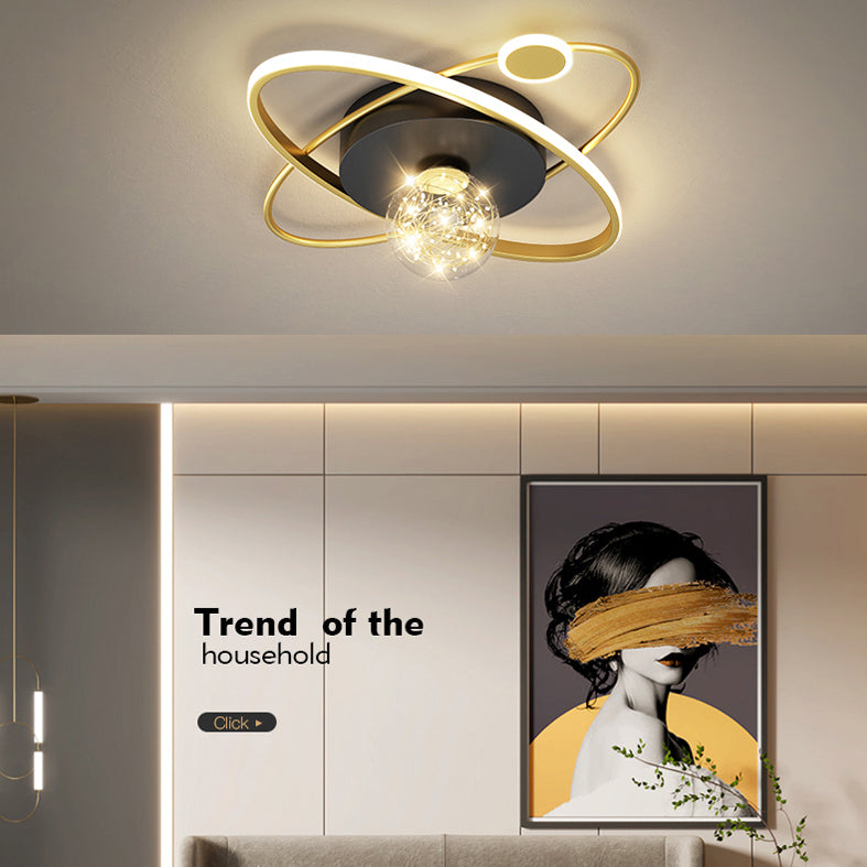 Lámpara de techo ovalada posmoderna lámpara de techo